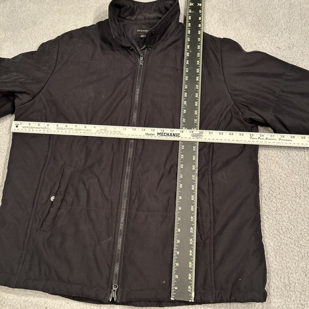 Avenue Womens 18 20 Black Jacket Full Zip Plus Size Coat Midweight - Picture 3 of 9